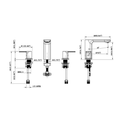 Mercy 8” Widespread Bathroom Lavatory Faucet