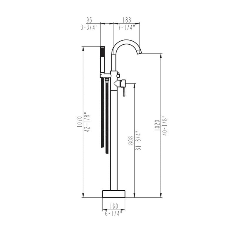 Miranda Freestanding Tub Faucet