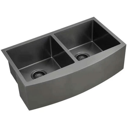 Ronny 33" Stainless Steel Apron / Farmhouse Double Basin Kitchen Sink