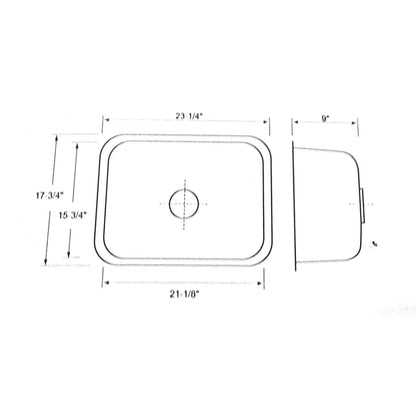 Wilcox 24" Stainless Steel Undermount Kitchen Sink